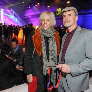 Katja Eichinger und Jürgen Schmidhuber bei der DLD Party