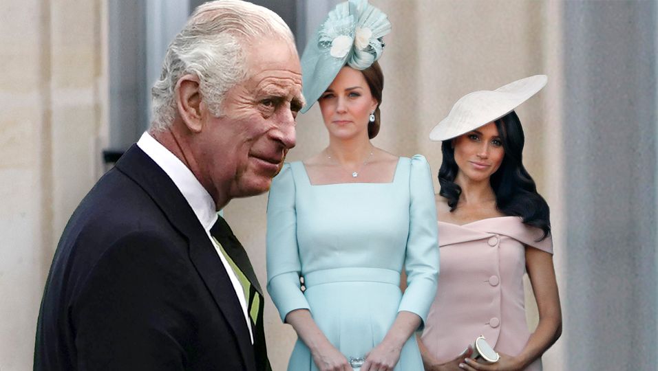 König Charles: Dass Meghan nicht zur Krönung kommt, scheint Kate ganz gelegen