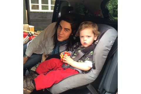 Papas Junge: Tom Cohen mit seinem ältesten Sohn Astala