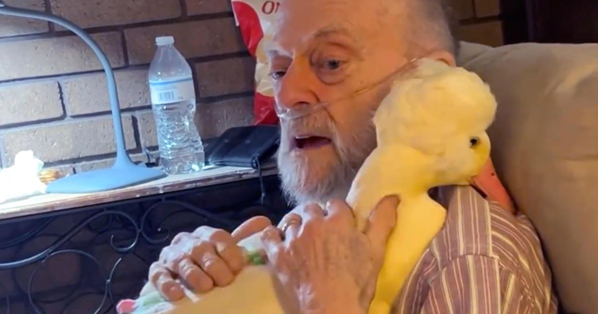 Poppy (83) ist krank, doch er kümmert sich liebevoll um Gans Gertrude