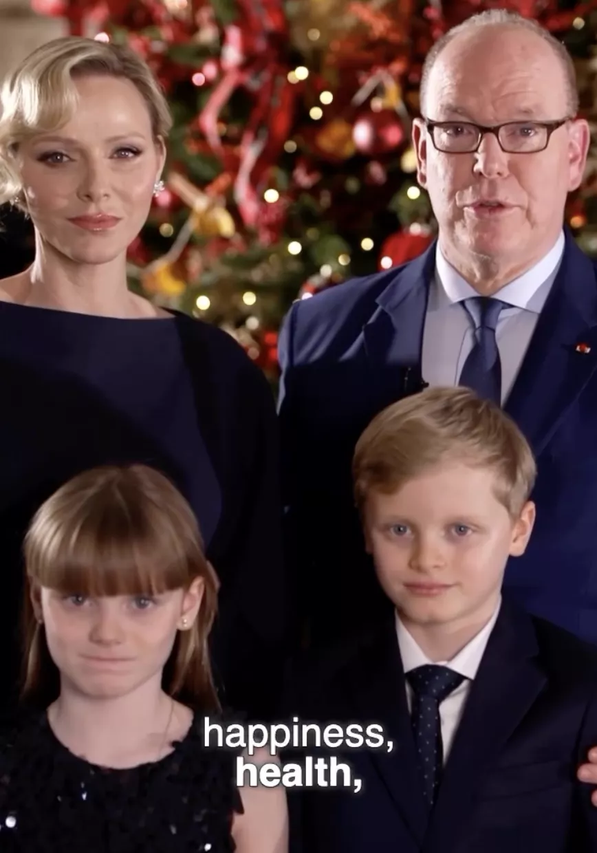 Albert von Monaco hält Neujahrsrede plötzlich erscheint seine Familie