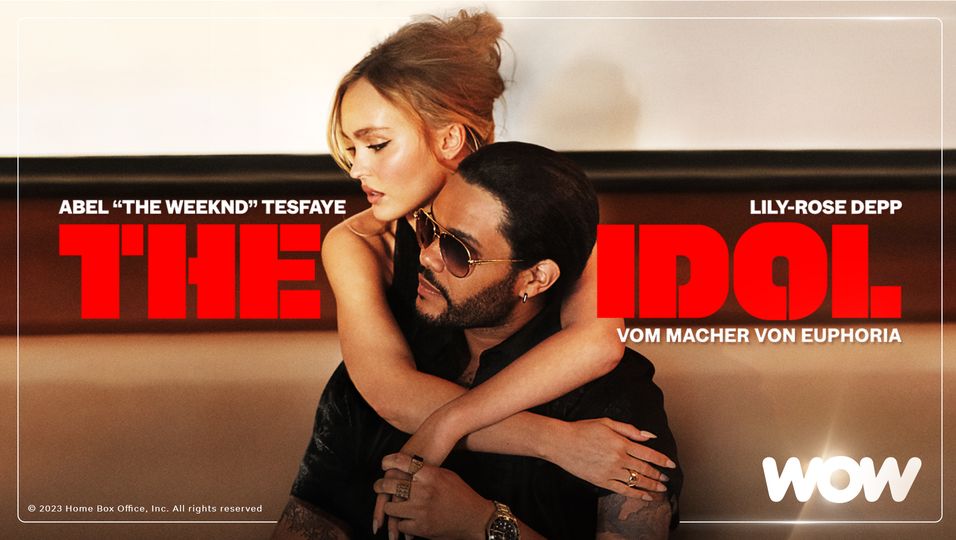 Serienplakat zu "The Idol" mit Abel "The Weeknd" Tesfaye und Lily-Rose Depp