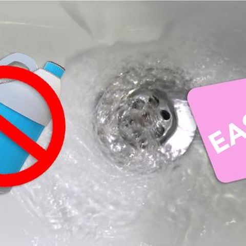 Einfacher Trick: Verstopften Abfluss mit Spülmittel wieder frei bekommen