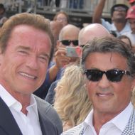 Früher Feinde, jetzt Freunde: Arnold Schwarzenegger (l.) und Sylvester Stallone.