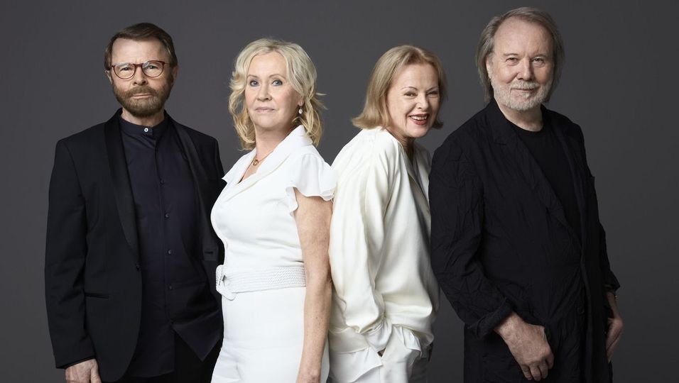 Zu viert sieht man ABBA nur selten. Von links: Björn Ulvaeus, Agnetha Fältskof, Anni-Frid Lyngstad und Benny Andersson.