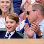 Prinz George - Fachsimpeln mit Papa William: Beim Besuch des Wimbledon-Turniers blüht er auf