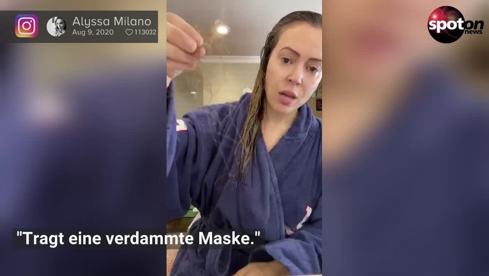 Alyssa Milano verliert nach Corona-Infektion büschelweise ihre Haare