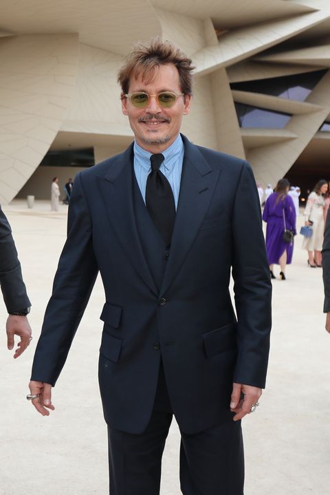 Johnny Depp - blauer Anzug