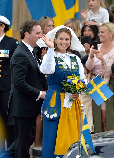 Prinzessin Madeleine von Schweden in Tracht zum Nationalfeiertag