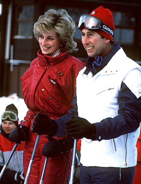 Die sportliche Diana liebt Skifahren: 1985 urlaubt sie mit Charles in Liechtenstein.