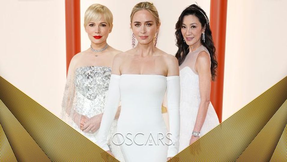 Strahlend in Weiß: Bei der Farbwahl ihrer Roben sind sich die Oscar-Stars einig