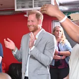 Prinz Harry bei seinem Besuch in Nottingham am Dienstag.