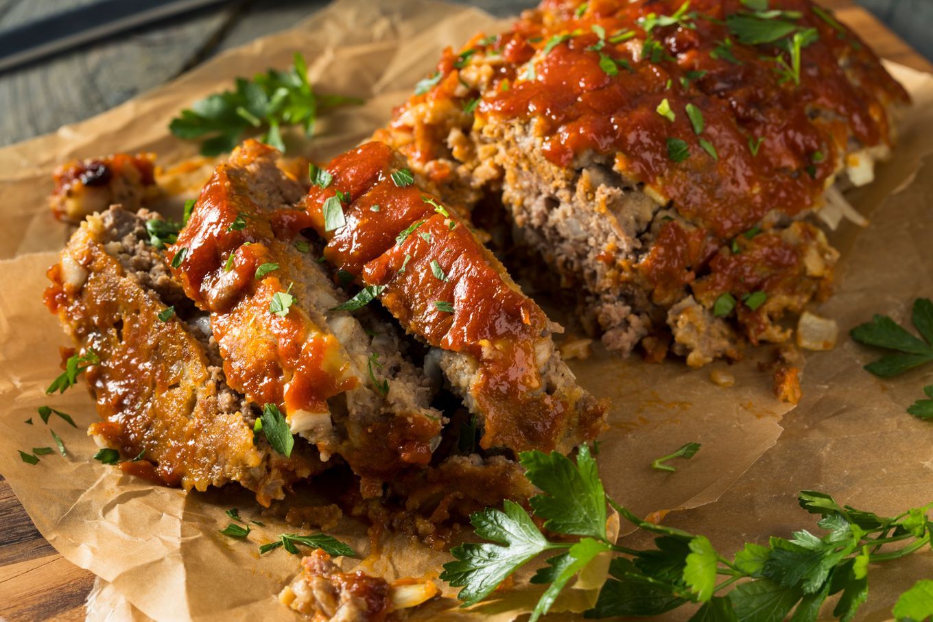 Nice and hearty: meatloaf is a traditional German dish