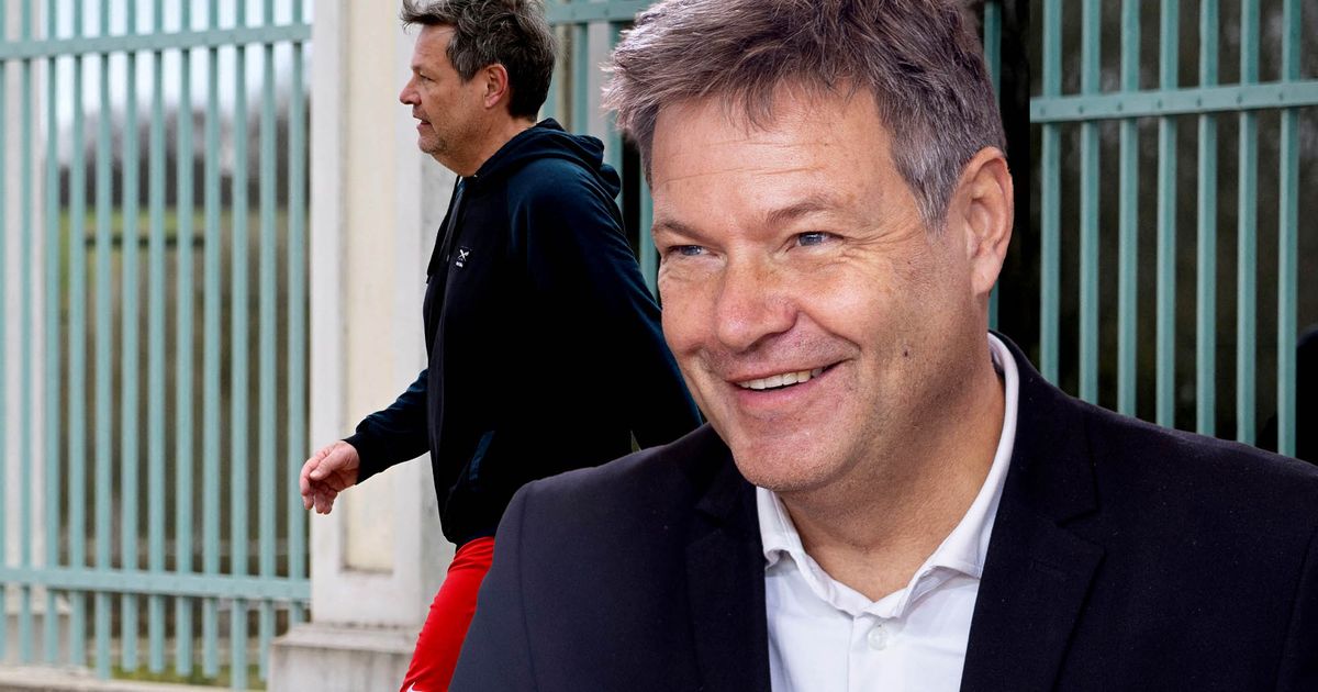 Robert Habeck: In roter Jogginghose wird er in Meseberg zum Blickfang ...