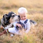 Zweijähriger lernt Hundesprache, um mit Husky zu kommunizieren