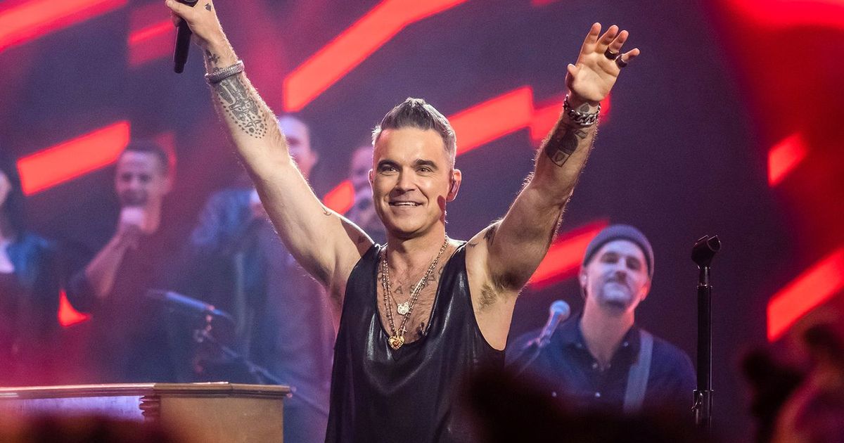 Robbie Williams spricht bei Show 