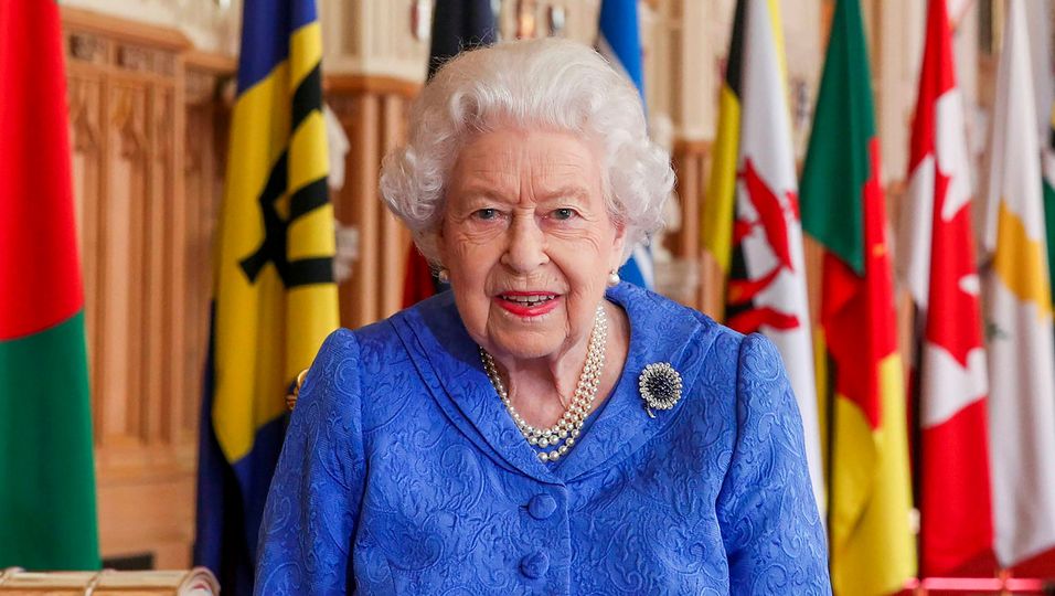Queen Elizabeth im März 2021 in Schloss Windsor