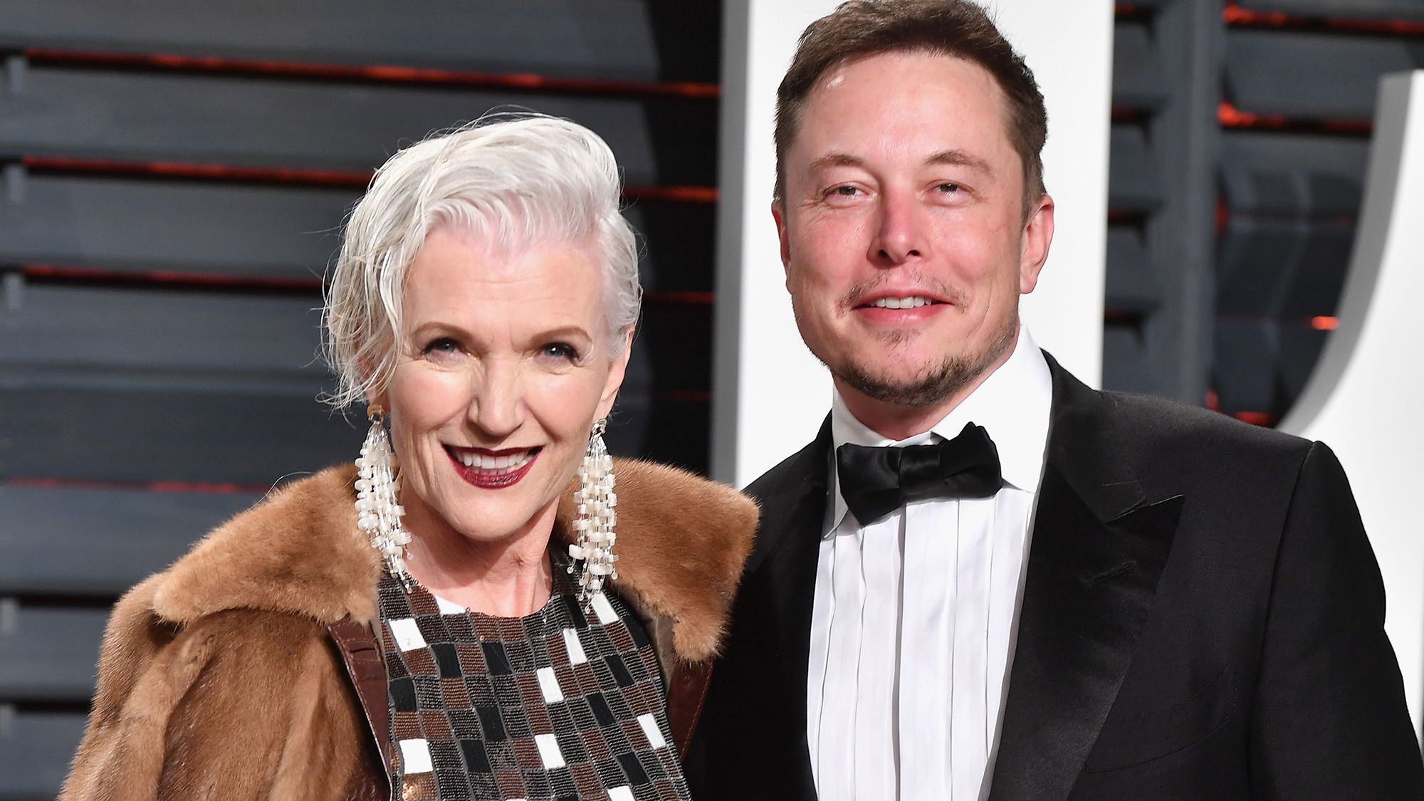 Elon Musk mit seiner Mutter Maye