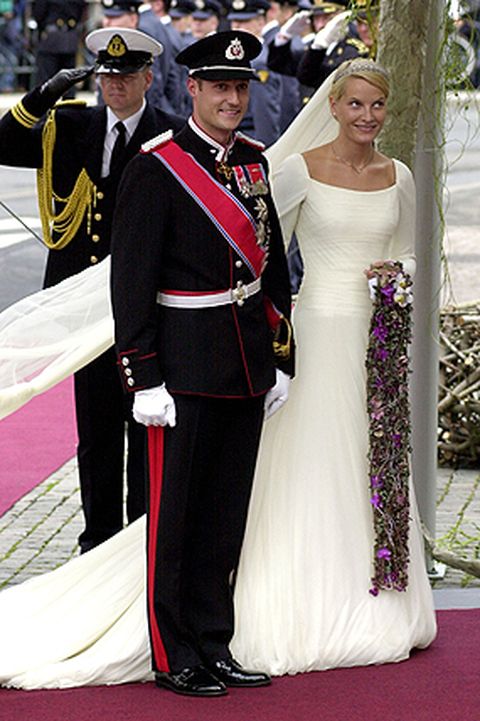 Royals, Brautkleider, Norwegian Crown Prince Haakon and Mette-Marit Tjessem Hoiby