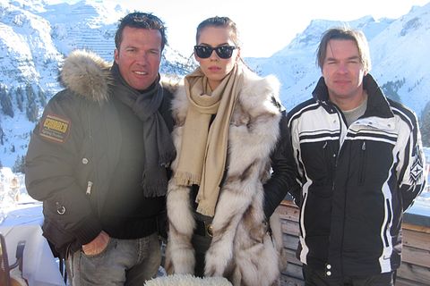 Matthäus heiratete Liliana am Neujahrstag 2009 in Las Vegas – das Bild zeigt die beiden beim Skifahren am Arlberg.