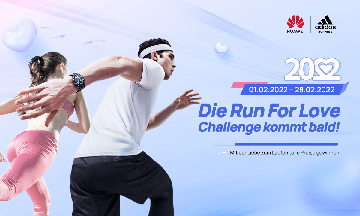 Run for love challenge Huawei Valentinstag