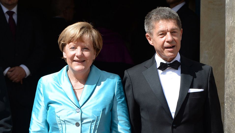 Angela Merkel und Joachim Sauer bei den Wagner-Festspielen in Bayreuth