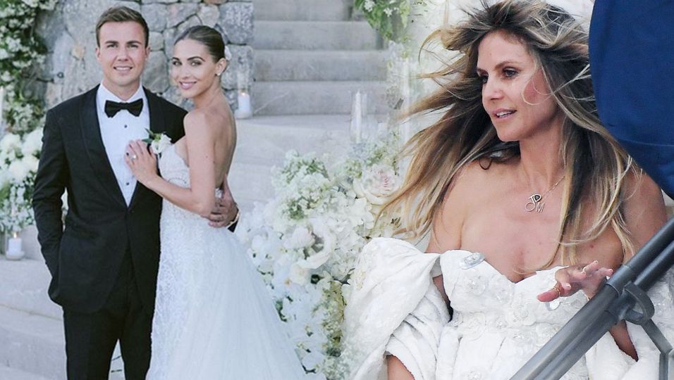 Das Waren Die Schonsten Brautkleider Des Jahres 2019 Heidi Klum Oliver Pocher Co Diese Stars Haben Ja Gesagt Bunte De