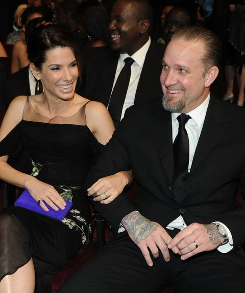 Actress Sandra Bullock and husband Jesse James in the audience during the 41st NAACP Image awards held at The Shrine Auditorium on February 26, 2010 i