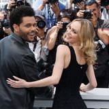 Abel Tesfaye alias Rapper The Weeknd und Lily-Rose Depp stellen «The Idol» auf den 76. internationalen Filmfestspielen in Cannes vor.