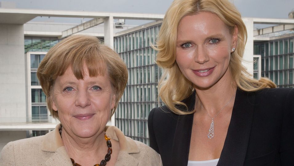 Angela Merkel und Veronica Ferres