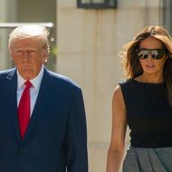 Donald und Melania Trump in West Palm Beach im vergangenen Jahr.