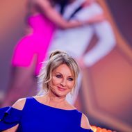 Frauke Ludowig, Moderatorin, steht in der RTL-Tanzshow„ Let's Dance“ im Coloneum auf dem Parkett.