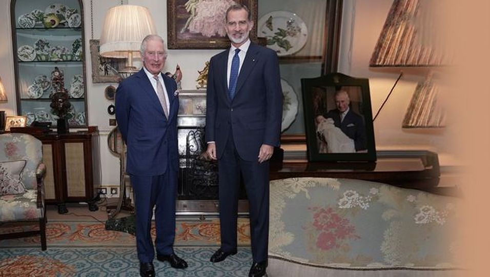 Liebeserklärung an Prinz George: Der Antrittsbesuch von König Felipe wird zur Nebensache
