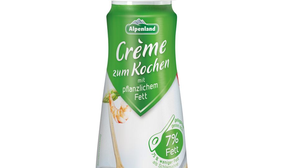 Rückruf: "Alpenland Crème zum Kochen 7% Fett" kann Metallteile enthalten.