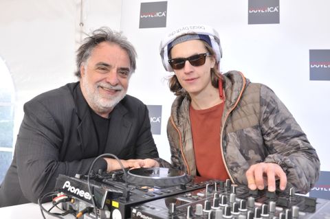 Giampierro Vagliano mit dem Szene-DJ Pierre Sarkozy
