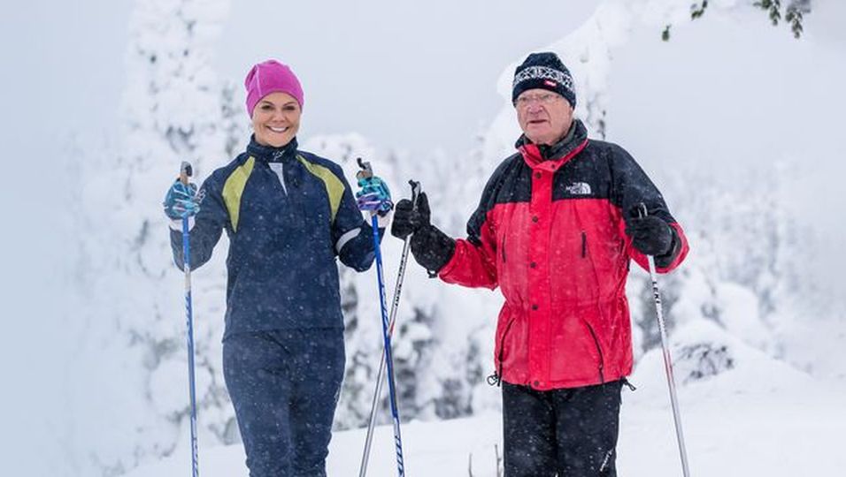 Königliches Sport-Duo: Beim Skilaufen machen sie eine gute Figur