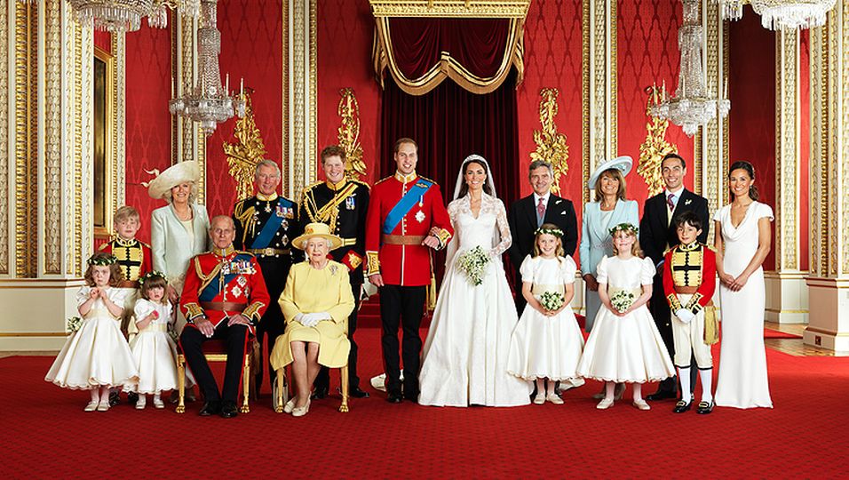 royale Hochzeit, Balkon, Their Royal Highnesses Prince William, Duke of Cambridge and Catherine, Duchess of Cambridge, Hochzeitsfoto
