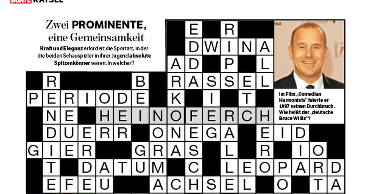 BUNTE 21/2014: Kreuzworträtsel: Die Auflösung | BUNTE.de