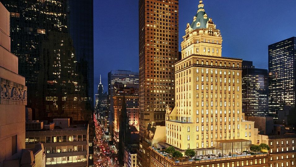 Das berühmte Crown Building beherbergt das Aman New York