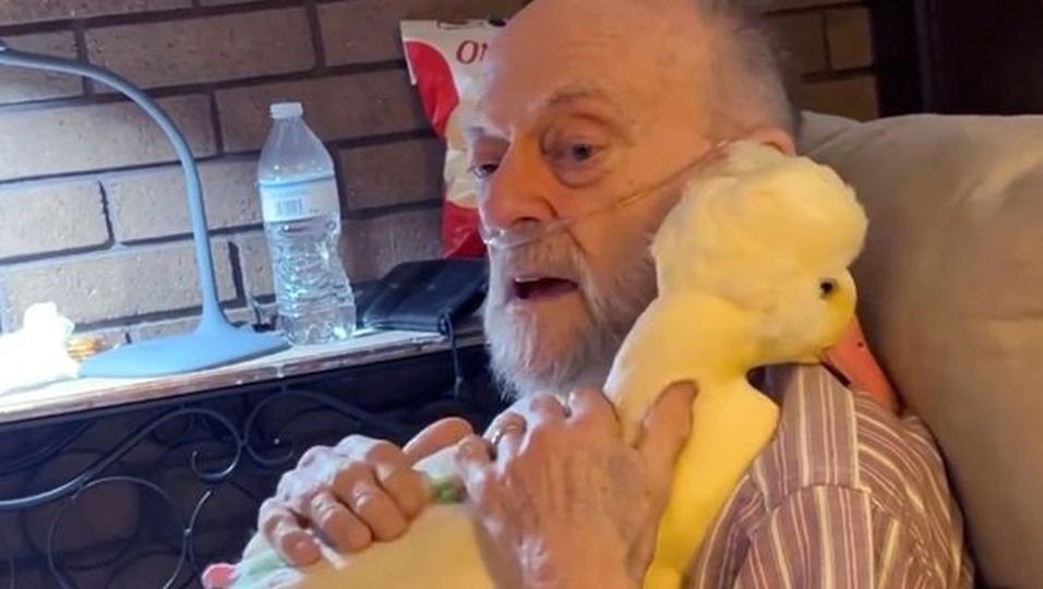 Opa Poppy (83) ist selbst krank – doch er kümmert sich liebevoll um Gans Getrude