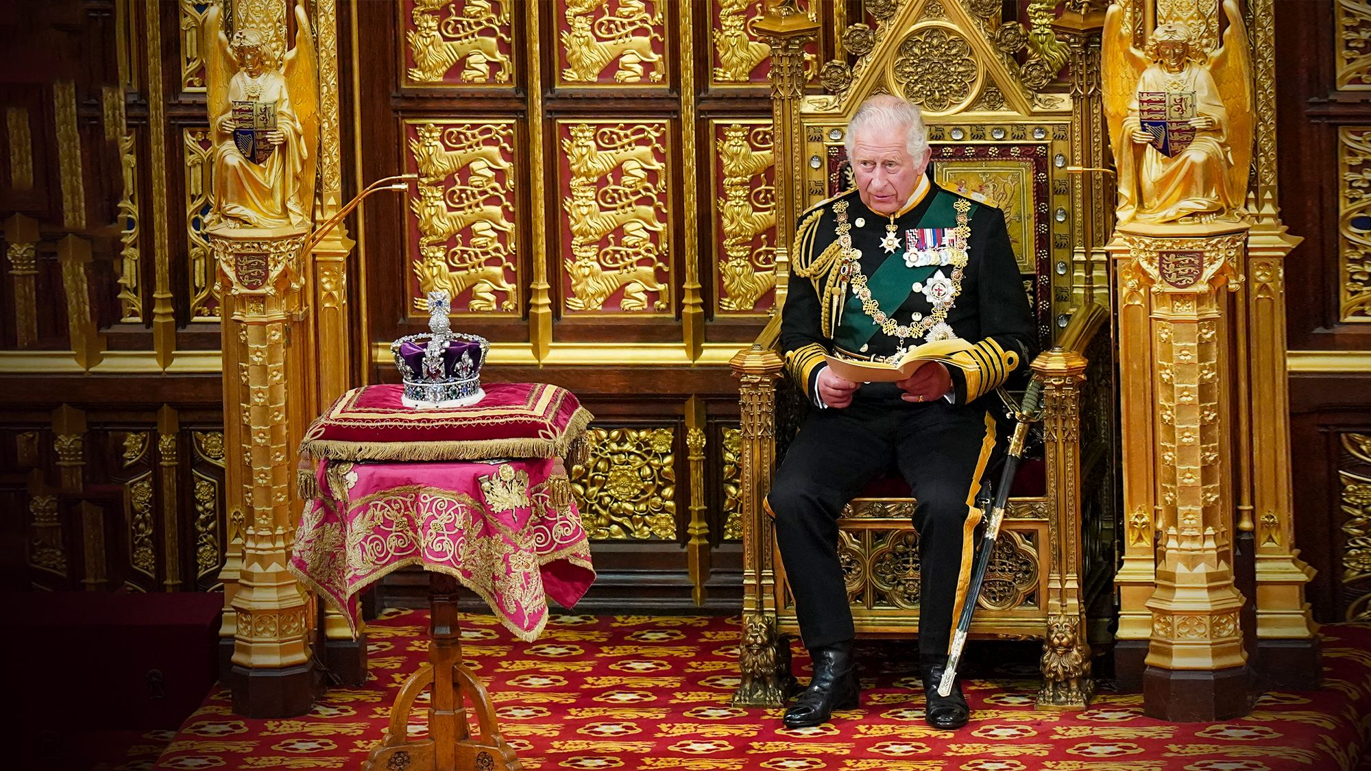 Prinz Charles: Bei der Parlamentseröffnung übt er König-Sein