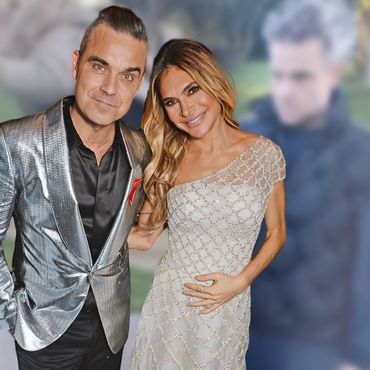 Robbie Williams & Ayda Field: Verstrubbelte Haare & müder Blick: Mit seinen energiereichen Kids kann er nicht mithalten