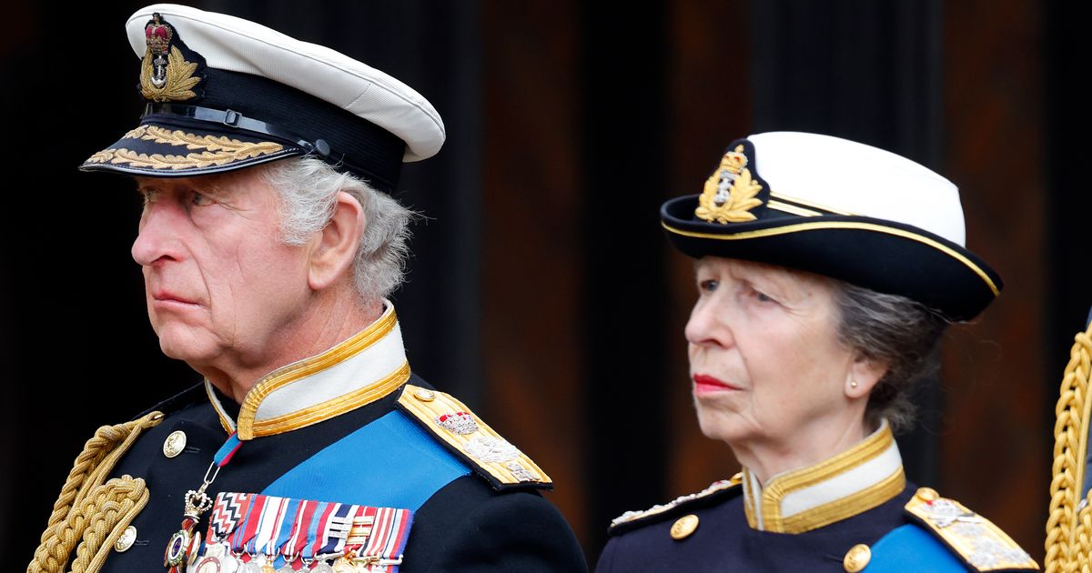 Princess Anne becomes King Charles III.  Personal guard