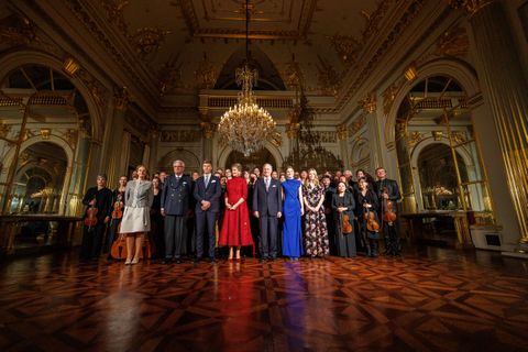 Die belgische Königsfamilie beim jährlichen Weihnachtskonzert in Brüssel