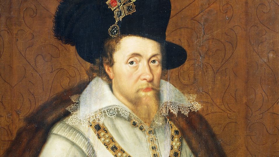 König Jakob I. (†1625) Das Sprengstoff Attentat auf ihn ging in die