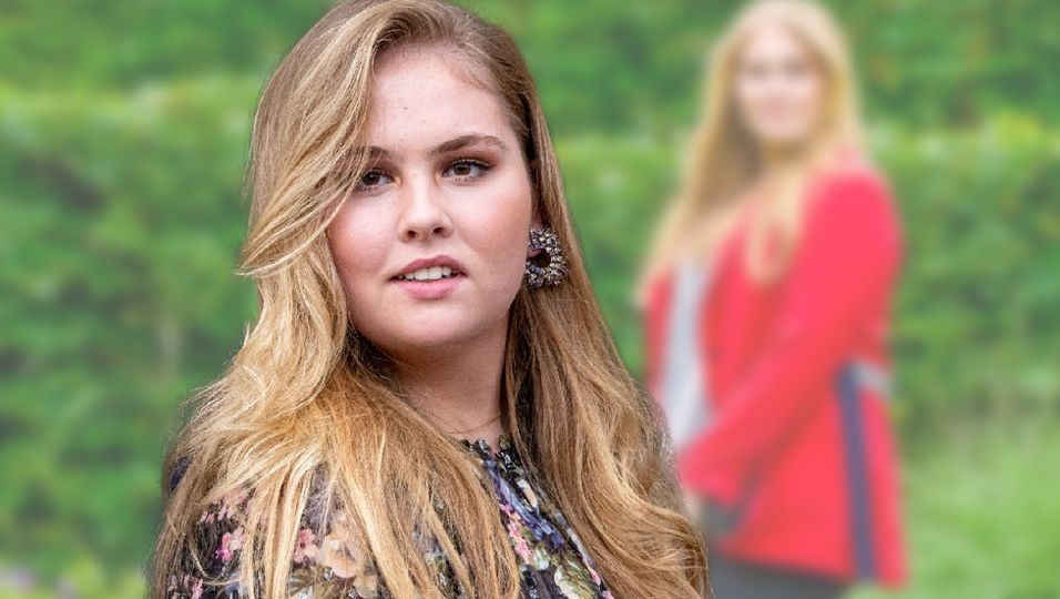 Amalia Der Niederlande Skinny Jeans Roter Blazer Beim Shooting Wirkt Sie Ganz Erwachsen Bunte De
