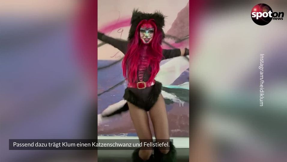Tanzende Katze: So sexy feiert Heidi Klum Halloween