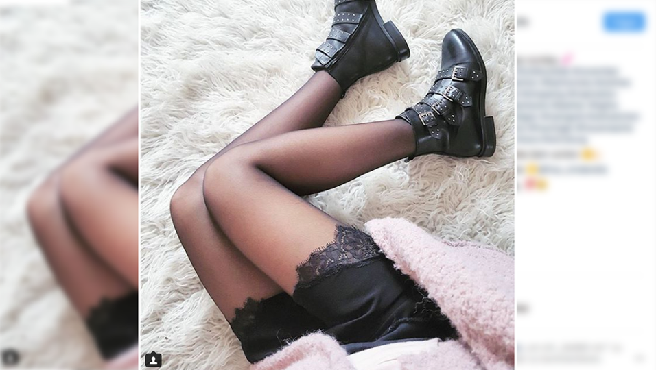 Instagram schwarze Boots