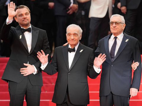 Filmstars Leonardo DiCaprio, Martin Scorsese und Robert De Niro